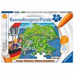 Ravensburger - Puzzle educativ Harta Tiptoi Puzzle Copii, piese 100