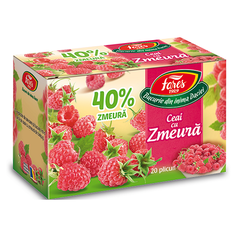 Ceai cu zmeura 40%, 20 plicuri, Fares, FARES