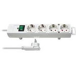 Priza Multipla Comfort Line + 4x Plug White, Brennenstuhl