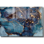 Tablou din sticlă 70x50 cm Dark Marble – Wallity, Wallity