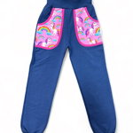 Pantaloni Fete cu Model Unicorn, 