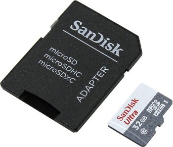 Card de memorie SanDisk Ultra Micro SD, 32GB, Adaptor SD,