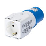 Adaptor industrial IP44 - SOCKET-OUTLET 2P+E 16A 230V ac 50/60HZ - 1 PLUG 2P+E 10/16A GERMAN STD., Gewiss