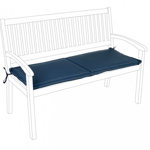 Perna pentru canapea de 2 locuri Poly180, Poliester, Albastru, 115x47x3 cm, BIZZOTTO