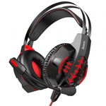 Casti Gaming Jack 3.5mm, USB Hoco (W102 Cool) Rosu