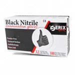 Set 1.000 Manusi Examinare Nitril Nepudrate Serix Dark (black) XL
