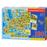 Puzzle Harta Europei, 180 piese