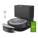 Aspirator robot iRobot Roomba Combo i5+ (i557640), Rezervor apa 0.276 l, Rezervor 0.389 l, Autonomie 75 minute (Negru/Gri), iRobot