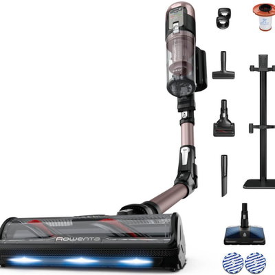 Aspirator vertical Rowenta X-Force Flex 16.60 Aqua RH9CD9E0  780W  autonomie 120 min  tehnologie flex  display control  accesorii animal care  statie, rowenta