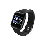 Ceas Smartwatch Techstar® D13, Negru, Bluetooth 4.0, Compatibil Android & iOS, Unisex, Rezistent la Apa, Techstar