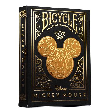 Carti de Joc Bicycle Disney - Mickey Mouse Black & Gold, Bicycle