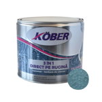 Vopsea alchidica pentru metal Kober 3 in 1 Hammer, interior/exterior,  albastru luminos, 2,5 l, Hammer