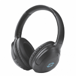 Casti wireless over-ear pliabile iSEN HL2, Negru, Bluetooth v5.3, Microfon incorporat, ANC (active noice cancelling), Bas stereo