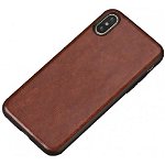 Carcasa subtire din piele lucrata manual pentru Iphone 7/8, Cafeniu - Ultra-thin leather skin handmade case for iPhone 7/8, Light-Brown, HNN