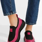 Pantofi casual dama piele Samila fucsia, Zappatos