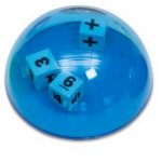 Cupola cu zaruri pentru activitati matematice - Albastru 10 x 10 cm, Jucaresti