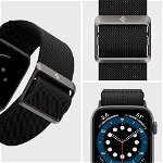 Curea Spigen Fit Lite compatibila cu Apple Watch 4/5/6/7/8/SE/Ultra 42/44/45/49mm Black, Spigen