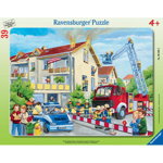 Ravensburger - Puzzle Pompieri in actiune, 39 piese