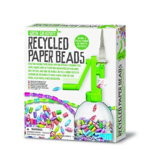 Kit creativ - Margele din hartie reciclata, Green Creativity, + 5 ani, 4M