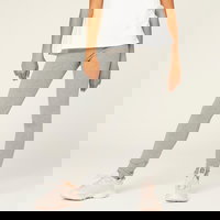 Colanți scurți bumbac sport Mov Fete, DOMYOS