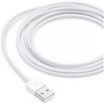 Cablu de date original Apple (MD819ZM A) USB-A la Lightning, 2m Alb