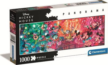 Puzzle Clementoni High Quality Collection, Panorama - Disney Mickey Mouse, Disco, 1000 piese, Clementoni
