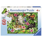 Ravensburger - Puzzle Prieteni tropicali, 60 piese