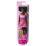 Papusa Barbie Creola cu par afro si cu rochita roz, 