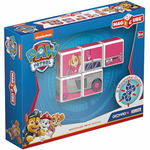 Set constructie magnetic magicube paw patrol elicopterul lui skye