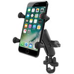 Suport telefon pentru motociclete, Ram Mounts, Metal, Negru