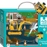 Junior Jigsaw 45 Piece Puzzle. Fixing the Road, nobrand