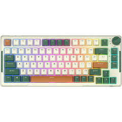 Tastatura mecanica Royal Kludge RKH81 81 taste RGB alb-verde-portocaliu 75%