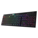 Tastatura gaming mecanica Bluetooth cu fir si wireless Redragon Horus neagra iluminare RGB switch-uri rosii