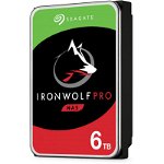 Hard Disk NAS SEAGATE IronWolf Pro, 6TB, 7200RPM, SATA3, 256MB, ST6000NT001