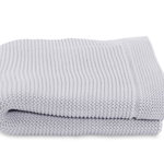 Paturica tricot pentru bebelusi - Chicco, Light Grey, 0luni+, Chicco