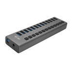 Hub USB i-tec U3CHARGEHUB13, 13x USB 3.2 gen 1, Black