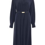 Max Mara Dress in silk Blue, Max Mara