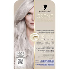 Vopsea de par permanenta cu amoniac Schwarzkopf Creme Supreme, 10-55 Blond Argintiu Rece, 182 ml