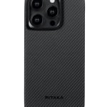Pitaka Husa MagEZ Case 4 Twill 600D pentru iPhone 15 Pro Max Negru/Gri