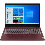 Laptop LENOVO IdeaPad 3 15ADA05, AMD Athlon Gold 3150U pana la 3.3GHz, 15.6" HD, 8GB, SSD 256GB, AMD Radeon Graphics, Windows 10 Home, Cherry Red