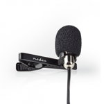 Microfon lavaliera cu clip Nedis 3.5 mm Metal, Nedis