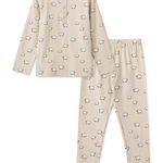 Liewood pijamale de bumbac pentru copii culoarea bej, neted, Liewood