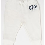 GAP, Pantaloni sport cu logo, Alb murdar, 50 CM