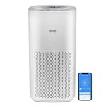 Purificator de aer Smart Levoit Core 600S Wi-Fi, Filtru 3 in 1 True HEPA, Senzor Calitate Aer, Mod Auto, Alexa, Google Home, Panou Comanda Touch Screen, Control Remote, Alb