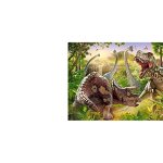 Castorland - Puzzle Lupta dinozaurilor - 180 piese