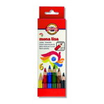Set 6 creioane colorate - Mona Lisa Jumbo Coloured | Koh-I-Noor, Koh-I-Noor