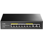 Switch 10 porturi poe gigabit, 2 porturi uplink gigabit, gs1010pe cudy