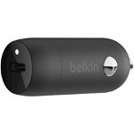 Incarcator auto Belkin BOOST CHARGE USB-C PD 20w, Negru