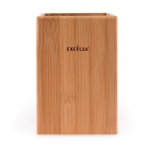 Suport pentru ustensile de bucatarie Excelsa, Moselle, lemn de bambus, 11x11x15 cm - Excelsa, Crem, Excelsa