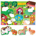 Headu Ecoplay - Puzzle Animalute La Ferma, Headu